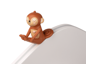 Large House Tabletop Shelf zoomed in with monkey tonie