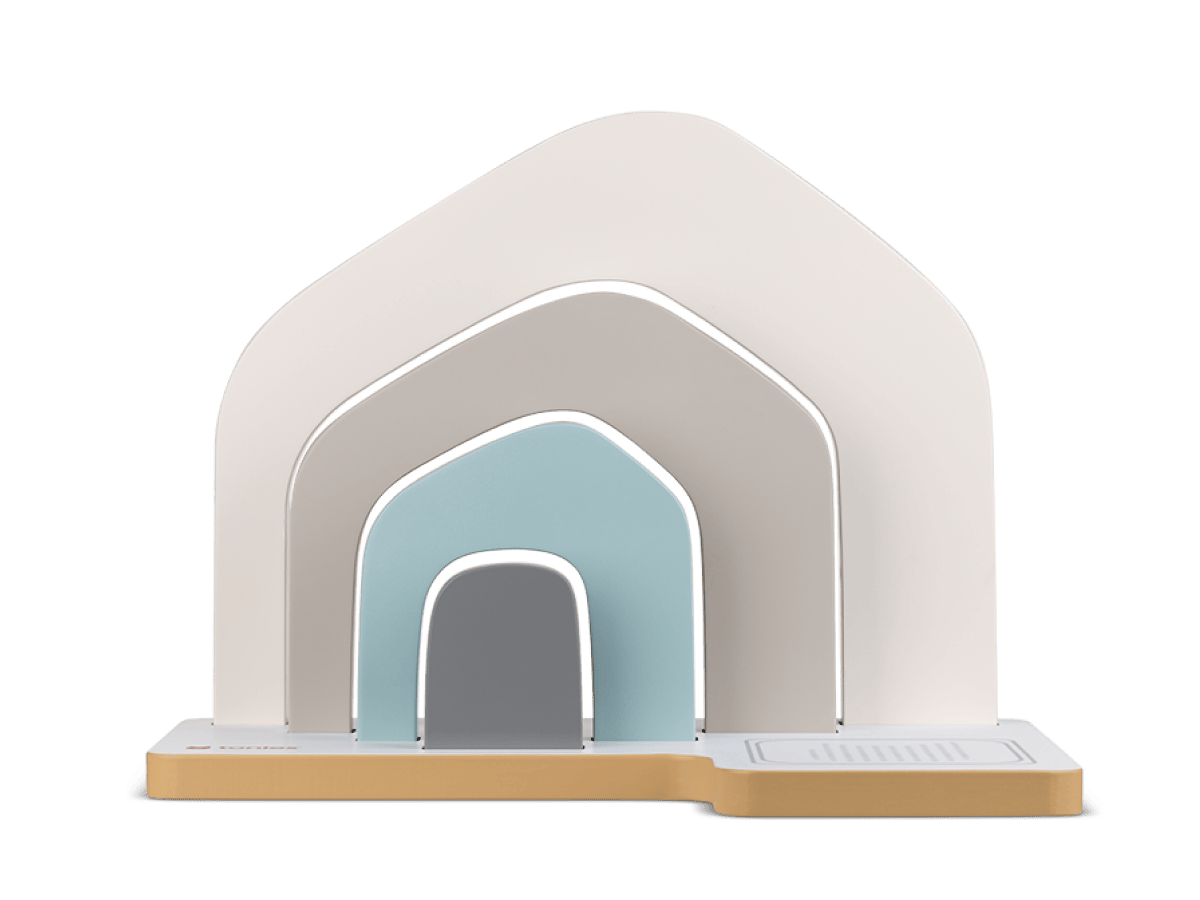 Large House Tabletop Shelf straight on view