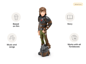 How to Train Your Dragon Tonie audio figurine, inspiring audio journeys and imaginative play