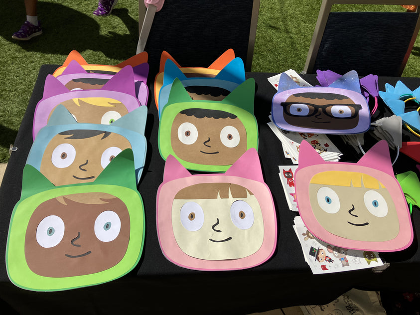 toniepalooza colorful paper creative tonie masks