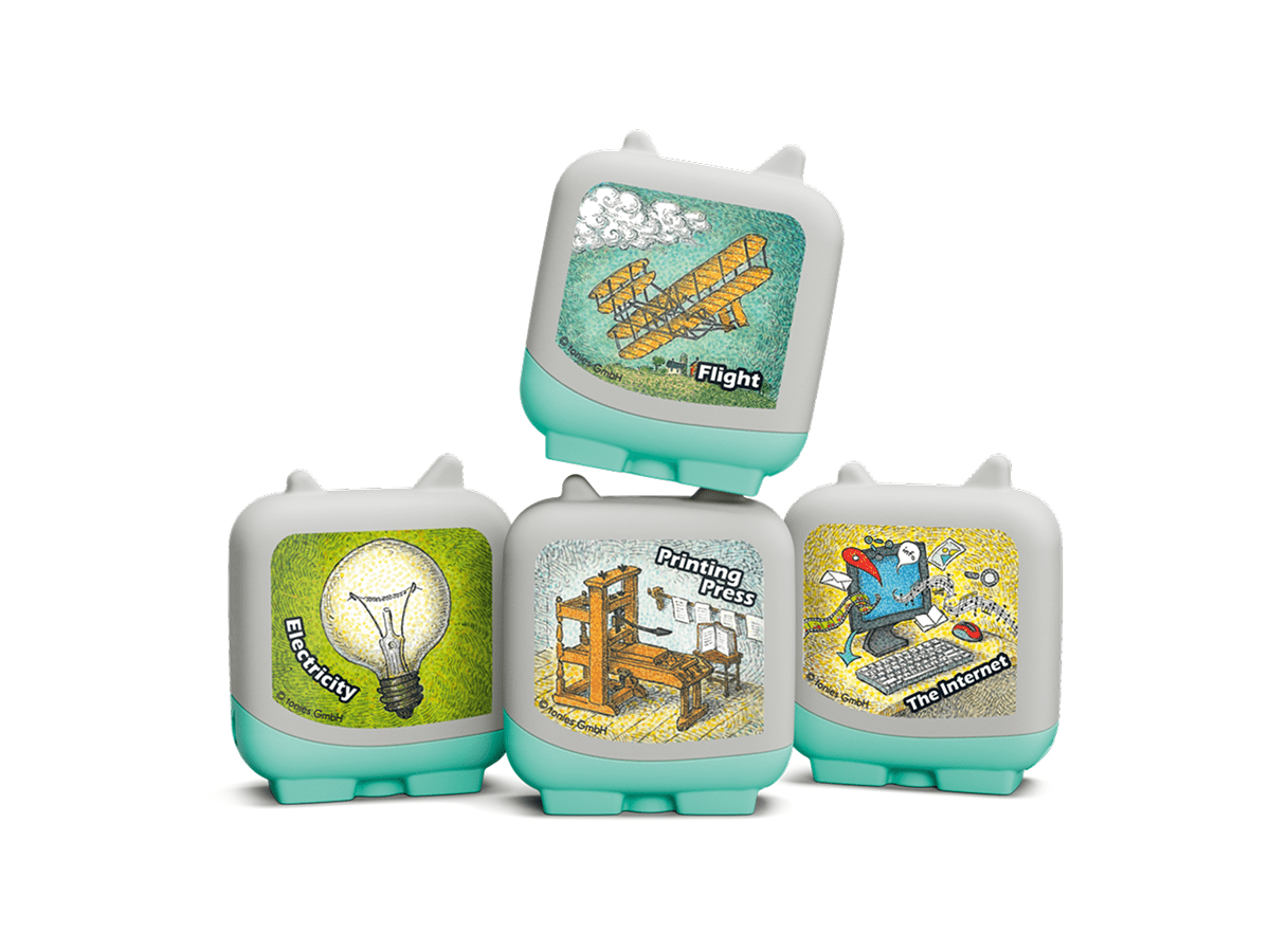Inventions and Innovation audio figurine for the Toniebox, which plays audio content