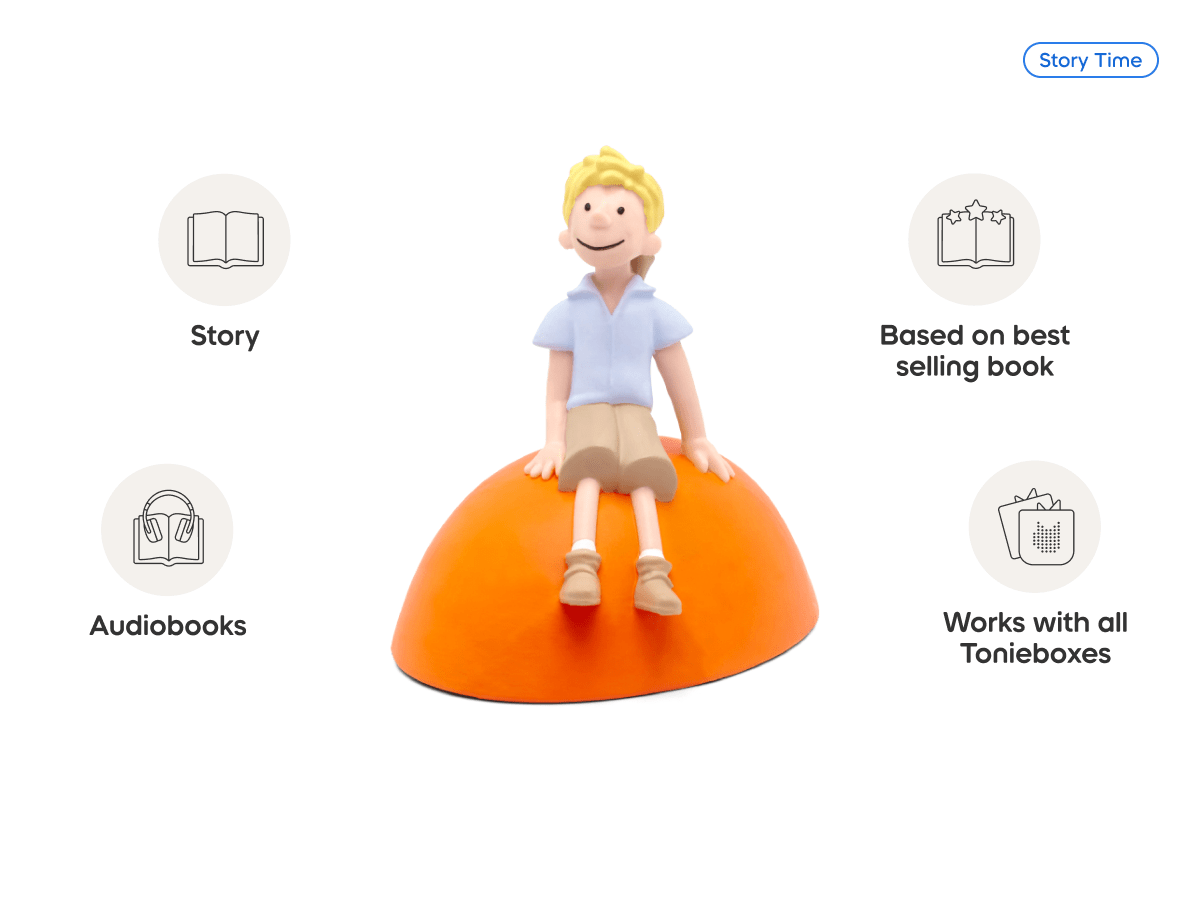 Roald Dahl James & the Giant Peach Tonie audio figurine, inspiring audio journeys and imaginative play