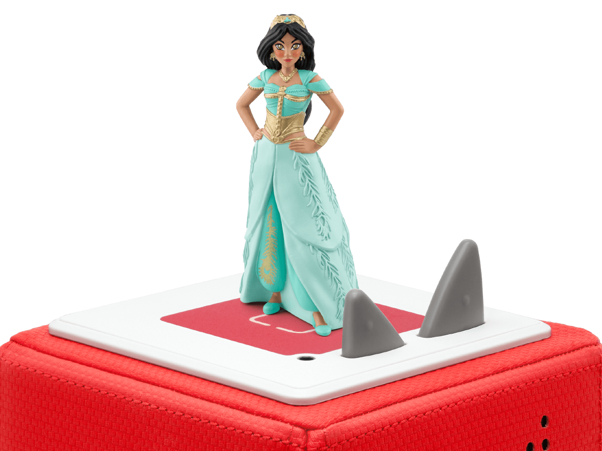 Disney Aladdin: Jasmine Tonie on a red Toniebox