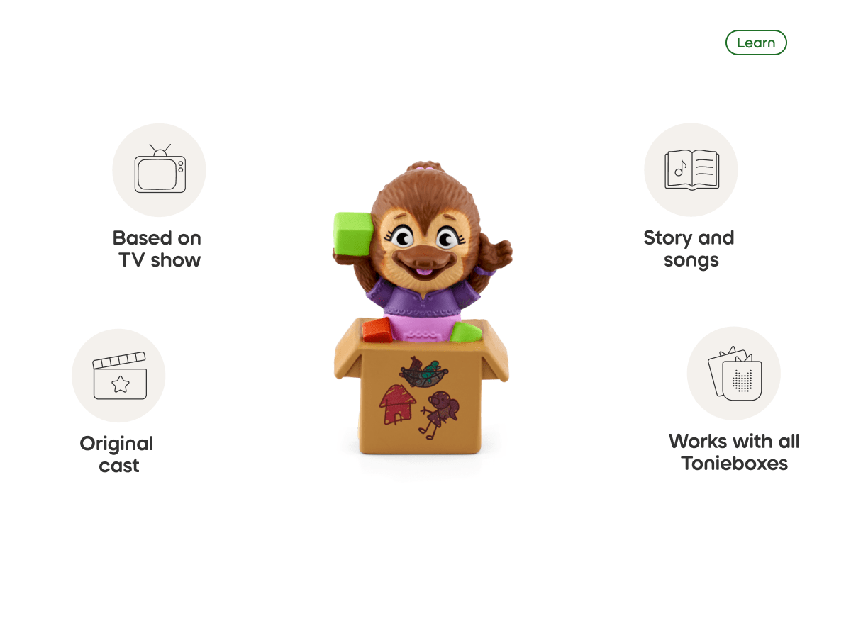 Jodi Platypus Tonie audio figurine, inspiring audio journeys and imaginative play