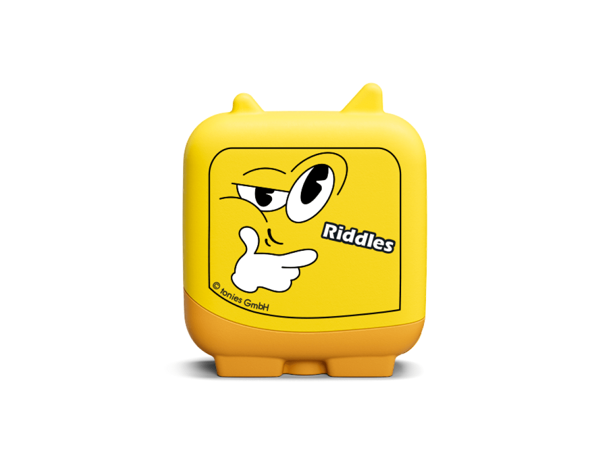 Riddles Clever Tonie for the Toniebox, which plays audio content