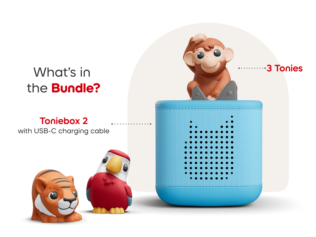 whats in the bundle? a toniebox 2 and my first tonies jungle set