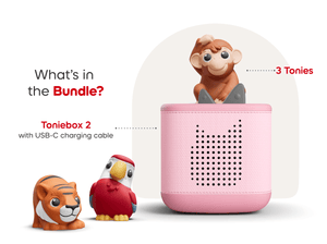 whats in the bundle? a toniebox 2 and my first tonies jungle set