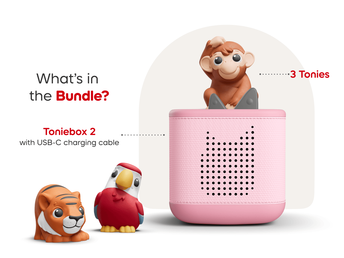 whats in the bundle? a toniebox 2 and my first tonies jungle set