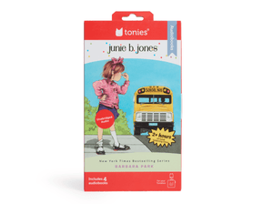 Front view of Junie B. Jones Audiobook Tonies - 4 Pack Packaging