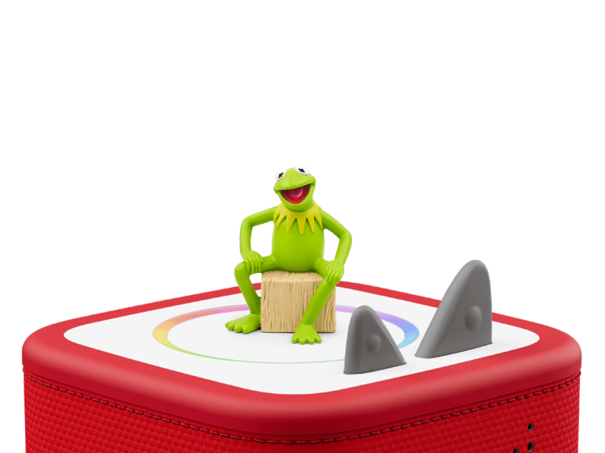 Disney the Muppets: Kermit the Frog Tonie on a Red Toniebox