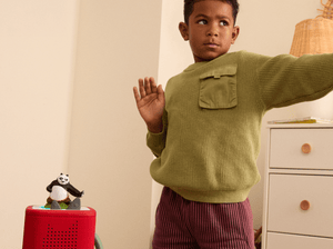 Child Playing With Kung Fu Panda Tonie