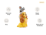 Disney Lady and the Tramp Tonie audio figurine, inspiring audio journeys and imaginative play