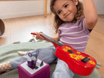 Child Playing With Lalinos - Scout Audio Figurine And Toniebox 2