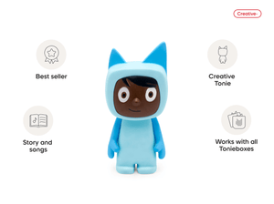 Creative-Tonie Light Blue Dark audio figurine, inspiring audio journeys and imaginative play