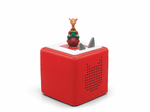 Full view of a Llama Llama Tonie on a red Toniebox