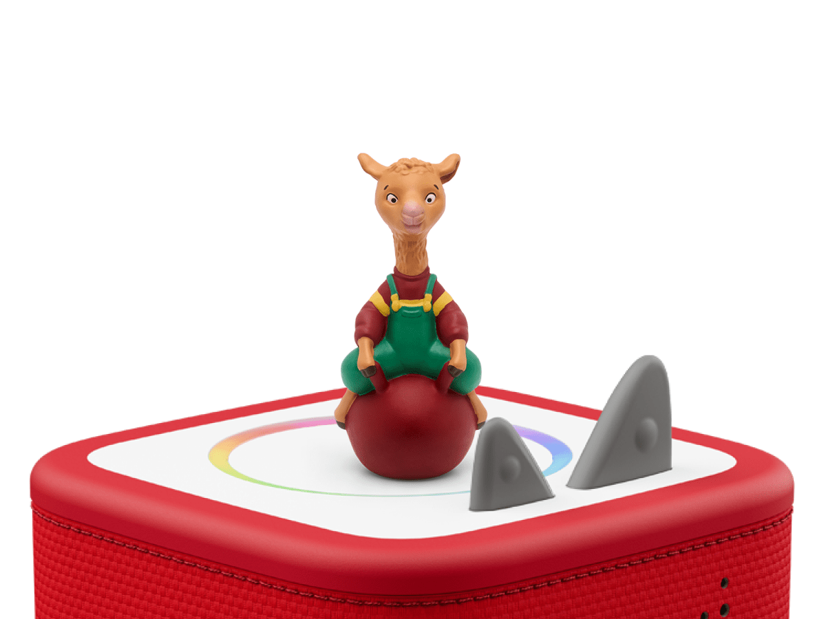 Llama Llama Tonie on a Red Toniebox