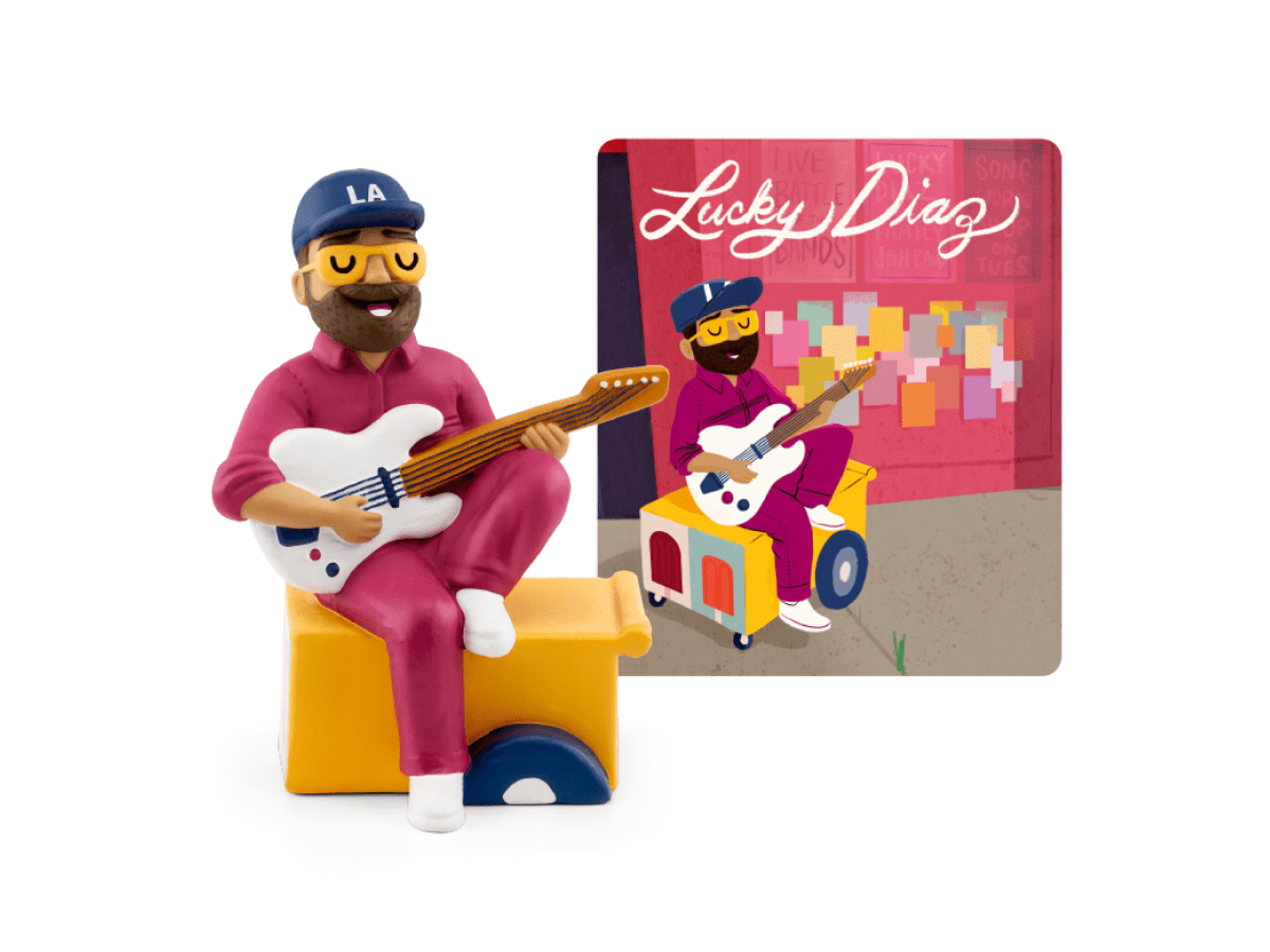 Lucky Diaz  audio figurine with content illustration