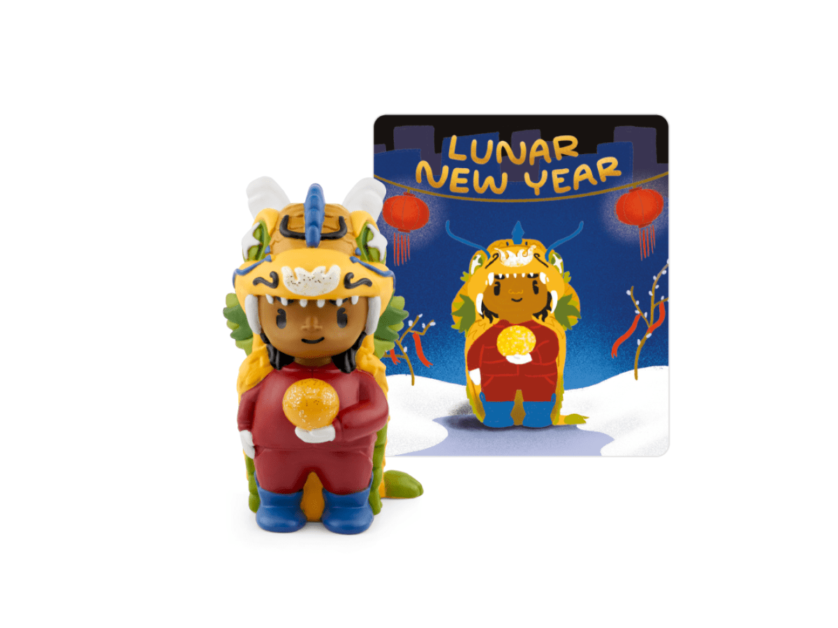 Lunar New Year audio figurine with content illustration