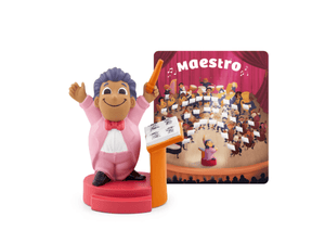 Maestro Tonie with a branded content card