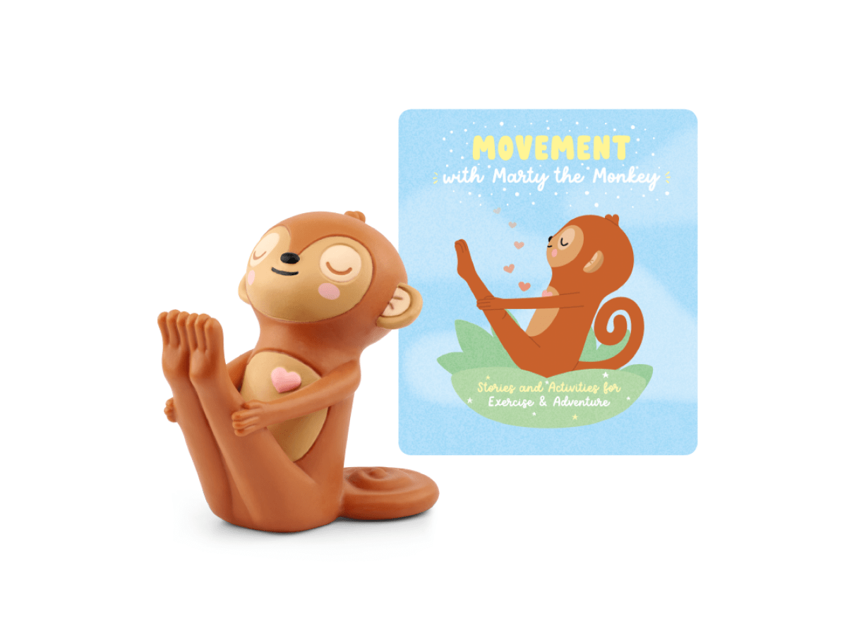 Mindfulness Movement with Marty the Monkey Tonie audio figurine with content illustration