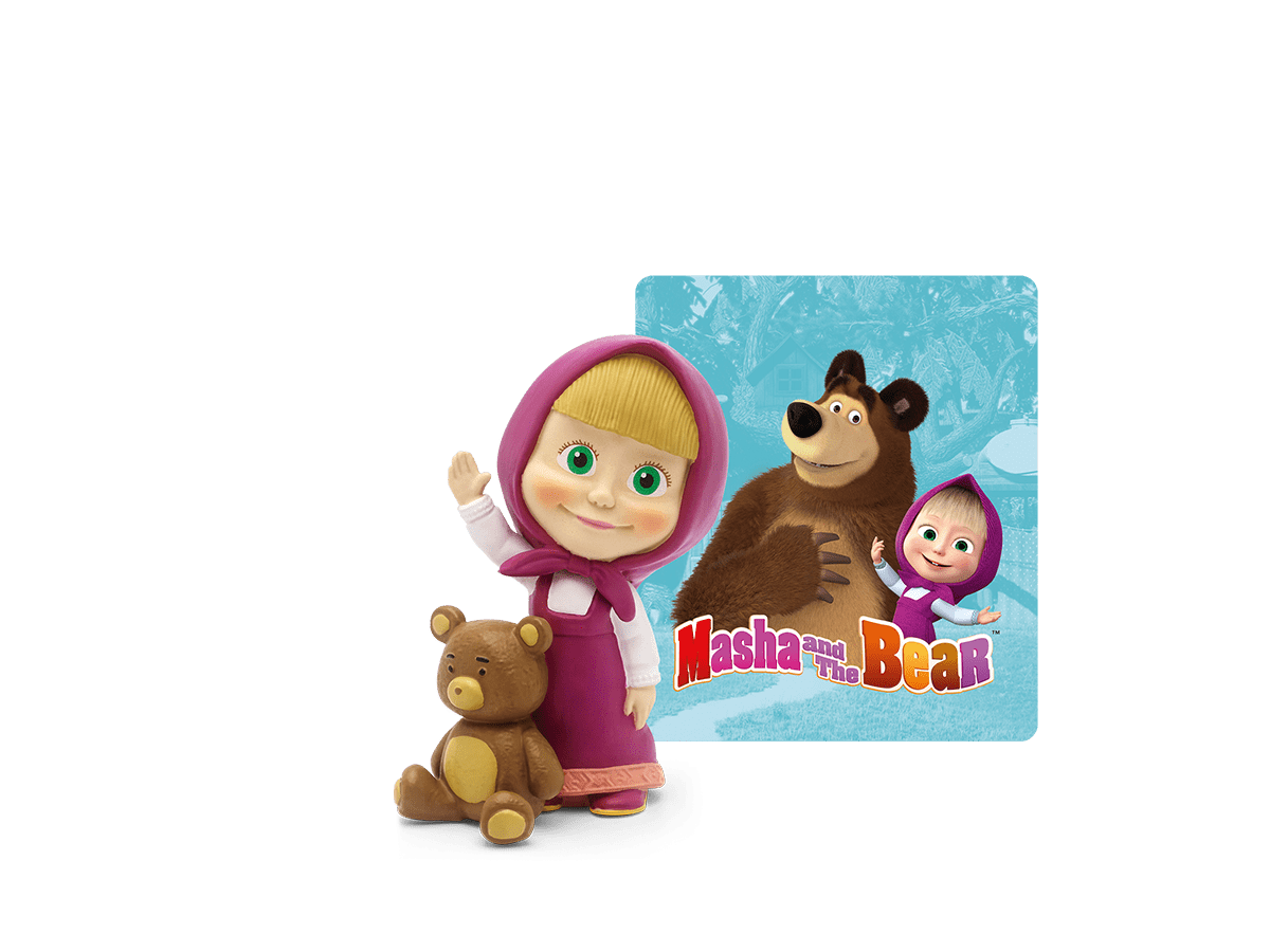 Masha and the bear tonie with branded image