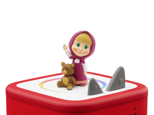 Masha & the Bear Tonie on a Red Toniebox