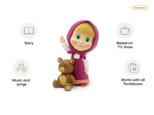 Masha & the Bear Tonie audio figurine, inspiring audio journeys and imaginative play