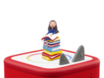 Roald Dahl: Matilda Tonie on a Red Toniebox