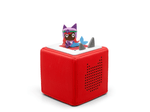 Full view of a Mermaid Creative-Tonie on a red Toniebox
