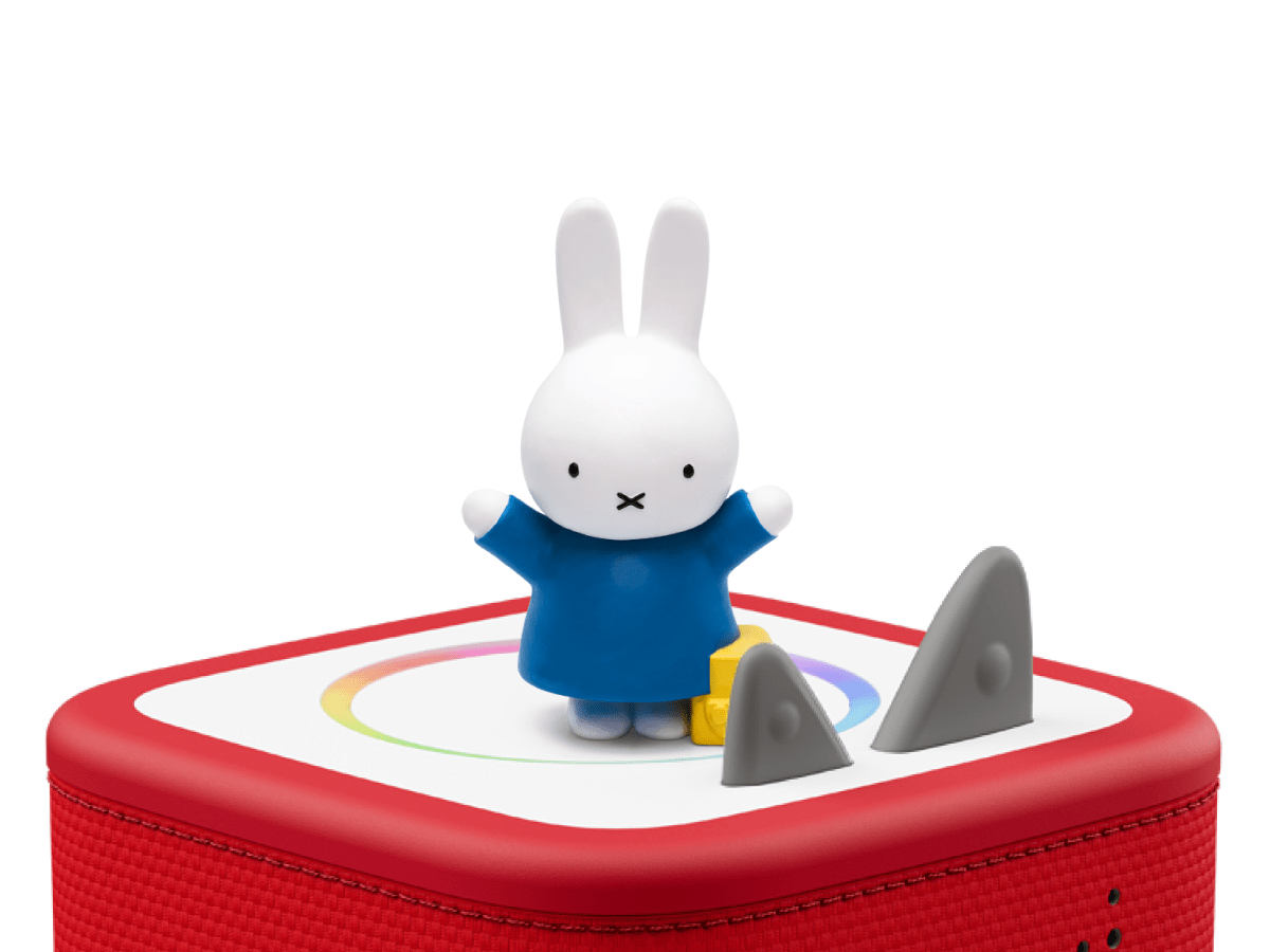 Miffy Tonie on a Red Toniebox