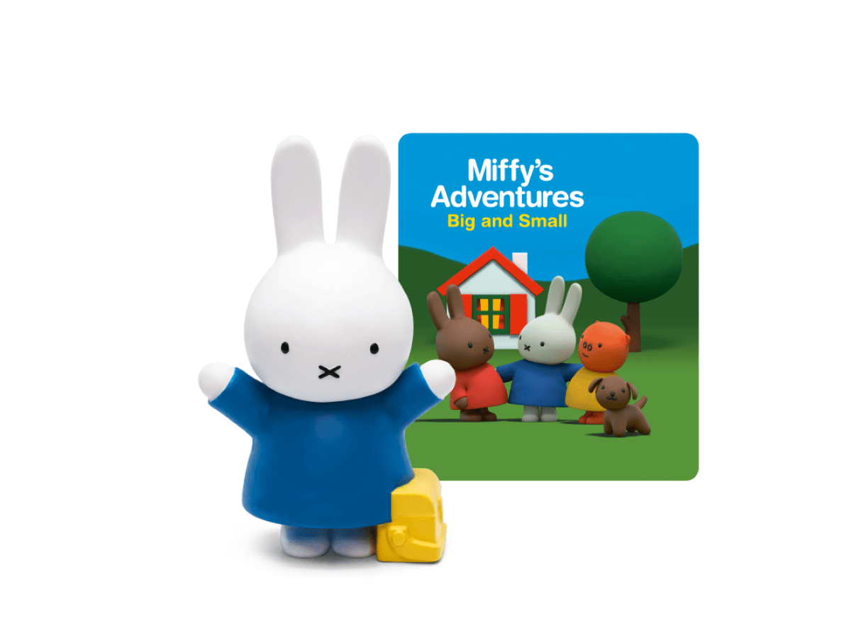 Miffy Tonie with a branded content card