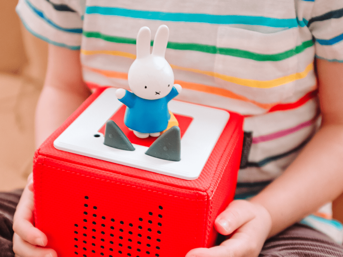 Child Playing With Miffy Tonie