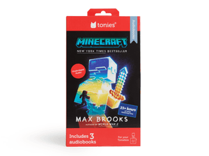 Front view of Minecraft Audiobook Tonies - 3 Pack Packaging