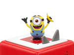 Despicable Me Minion Tonie on a red Toniebox