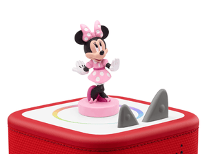 Disney Minnie Mouse Tonie on a Red Toniebox