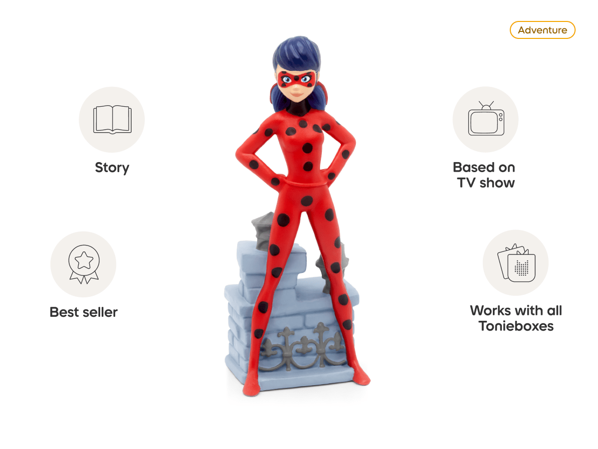 Miraculous Tales of Ladybug & Cat Noir Tonie audio figurine, inspiring audio journeys and imaginative play