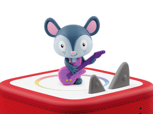 Mission Scout Tonie on a red Toniebox 2 ready to play audio stories and songs