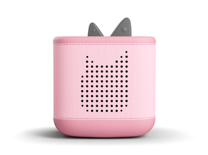Front View Of Cloud Pink Toniebox 2 An Audio Player For Kids, Used With Tonie Audio Figurines And Tonieplay Games