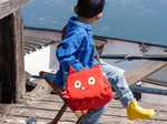 Child Holding Toniebox Character Bag - Monster