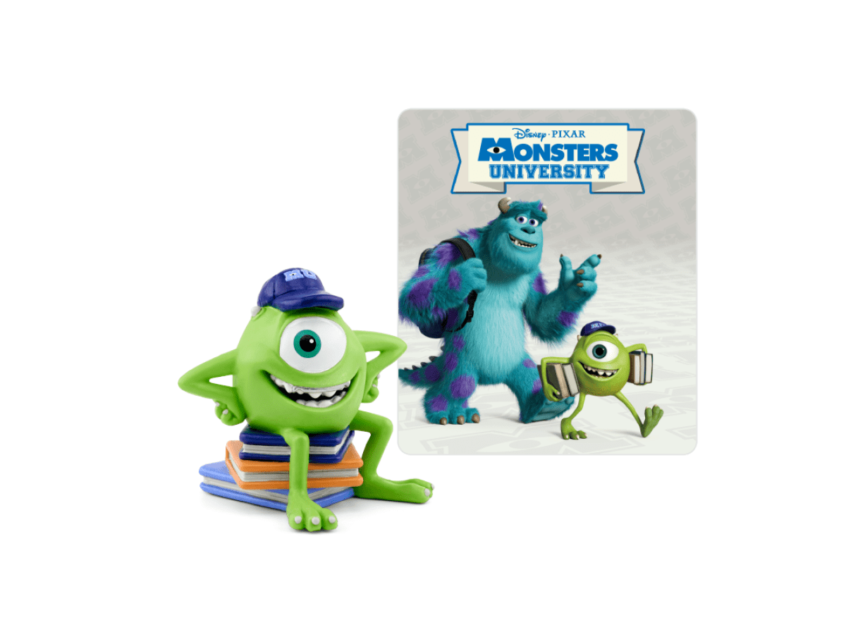 Monsters University audio figurine with content illustration