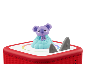 Moshi- Sleepy Paws Tonie on a red Toniebox 2 ready to play audio stories and songs