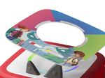 Mystery Mavericks ToniePlay Game on a red toniebox 2 audio player for kids