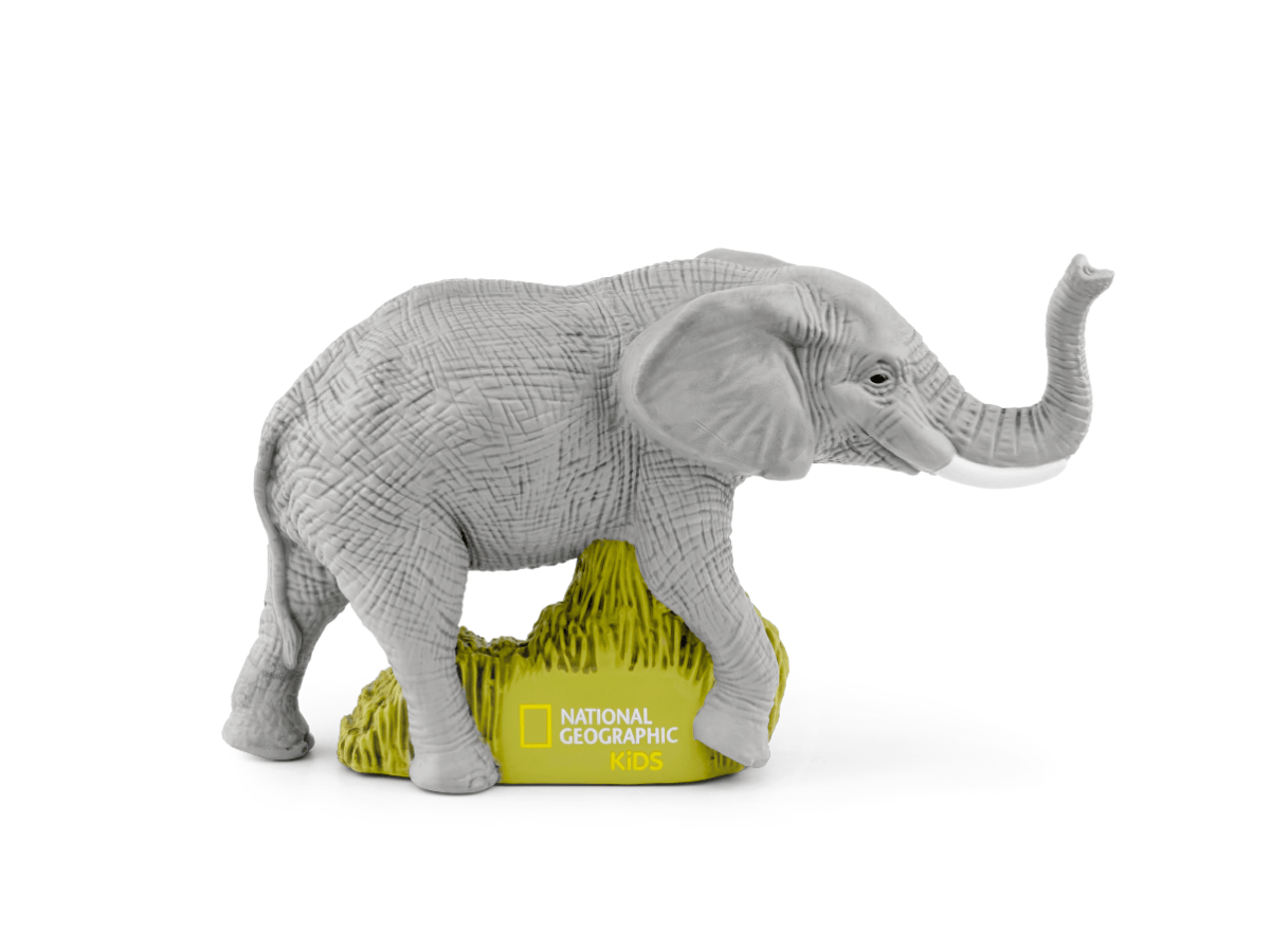 National Geographic Kids: Elephants Tonie audio figurine for the Toniebox, which plays audio content