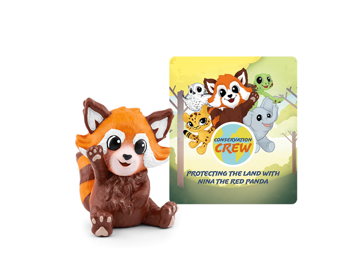Conservation Crew: Nina the Red Panda Tonie with a branded content card