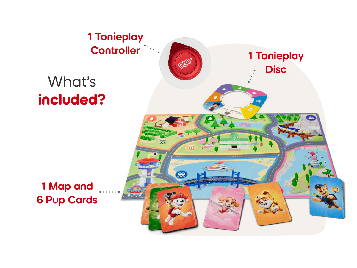 Tonieplay Set: Paw Patrol: Adventure Bay Rescue Heroes + Tonieplay Controller Included Components