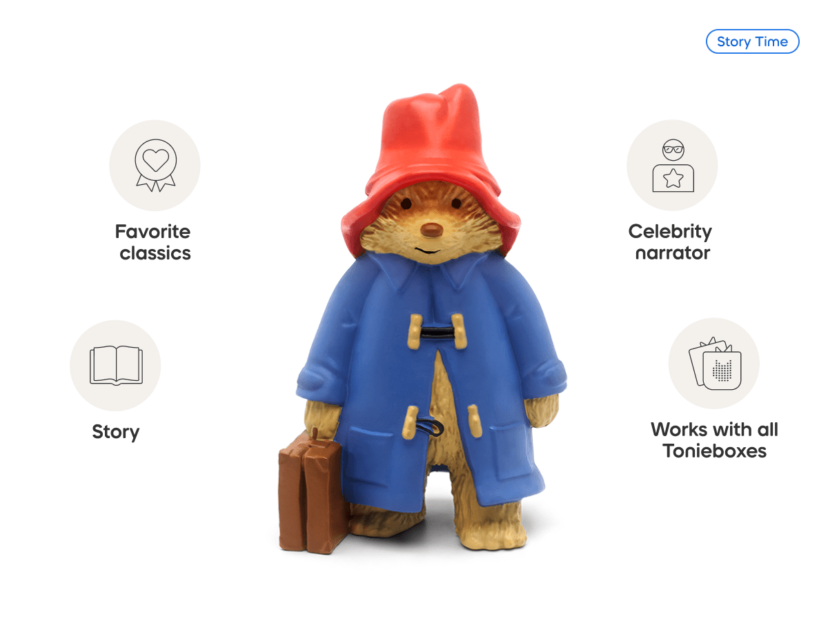Paddington Bear Tonie audio figurine, inspiring audio journeys and imaginative play