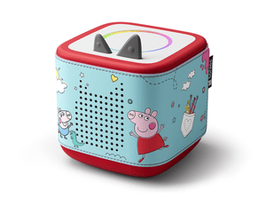 Peppa Pig Sleeve on a red Toniebox 2