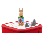 Peter Rabbit Tonie on a Red Toniebox