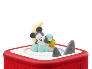 Disney Baby Peaceful Piano Sleep Music Tonie on a red Toniebox 2 ready to play audio stories and songs