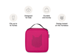 features of tonies carrying case for tonies in pink